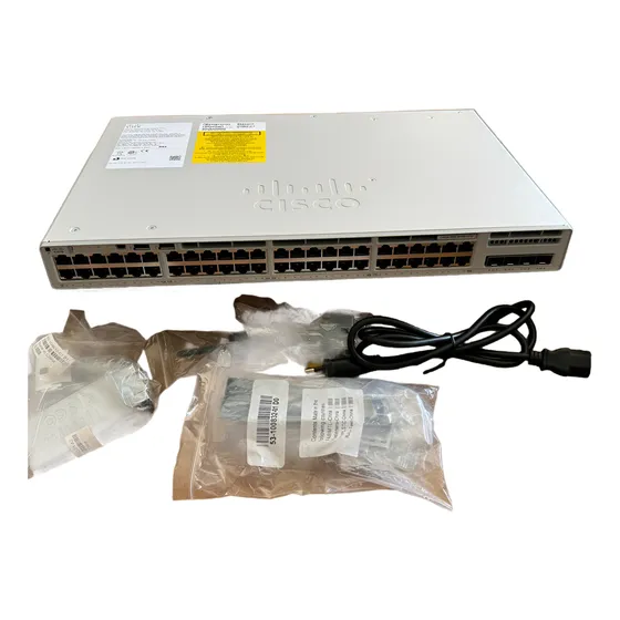 Switch 48 Portas Poe+ 740w Cisco Catalyst C9200l-48p-4x-e Br