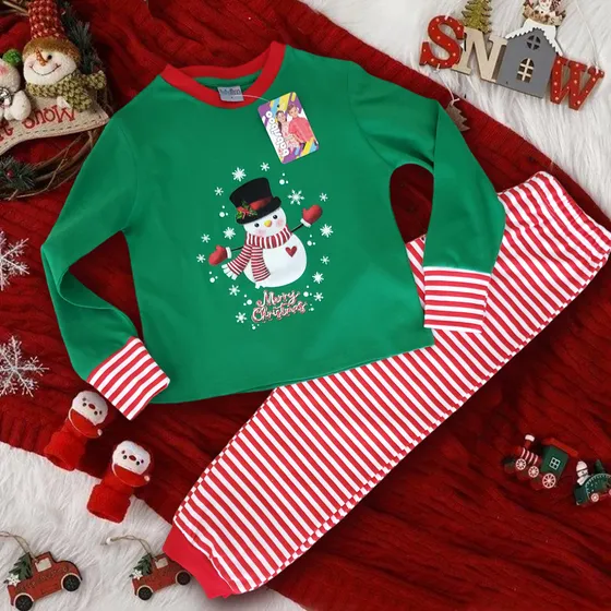 Pijama De Navidad Unisex Est Muñeco Nieve Babsiboo Ref. 6590