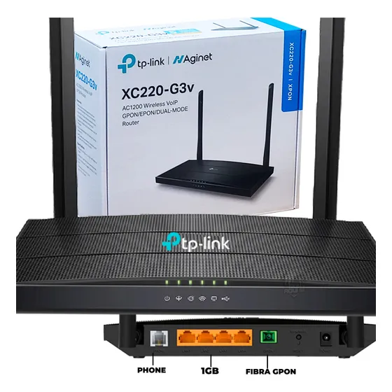 Router Tp-link Dual Banda Wifi Ac1200 1gb Puerto Gpon Fibra 