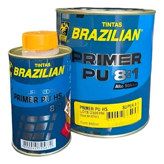 Primer Fundo Automotivo Pu Vermelho Oxido Brazilian 900 Ml Primer Fundo Automotivo Pu Vermelho Oxido Brazilian 900 Ml