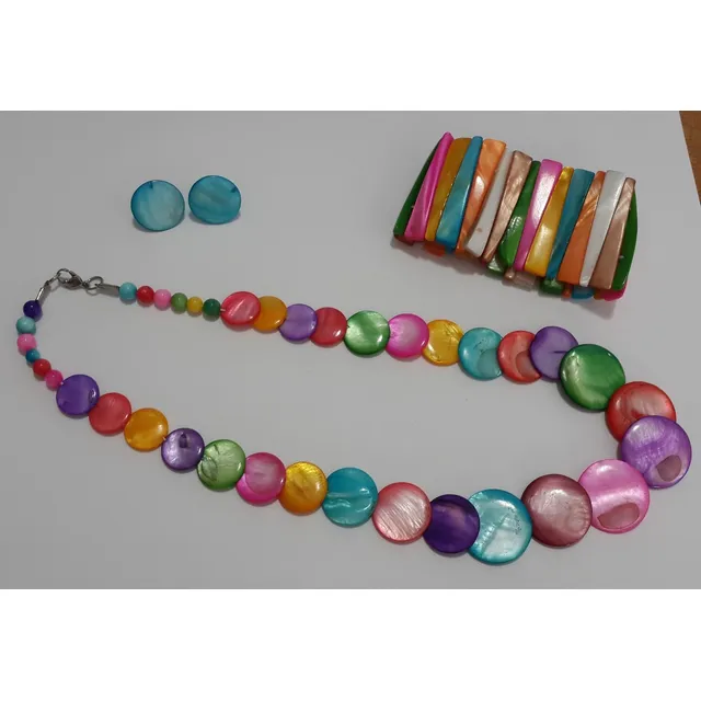 Collar Bisutería Set De 3 Piezas, Nuevo