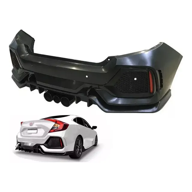 Body Kit Traseiro Transformação Civic 2017 2021 Para Type R