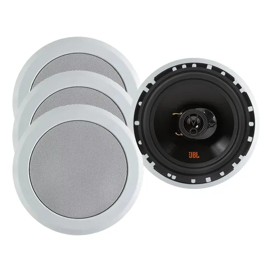 4 Arandela Teto Embutir Jbl Alto Falante Flex 6 6trfx55 220w