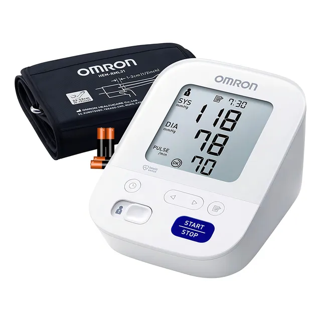 Toma Presión Digital Brazo 7154 Omron 2 Usuarios - Topmedic Color Negro/ Blanco