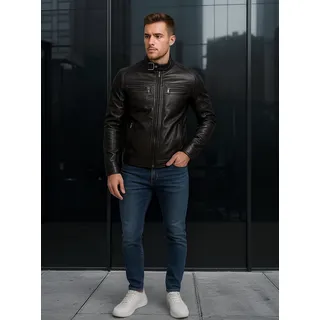 Jaqueta Casaco Masculino De Couro Motoqueiro Slim Barato Jaqueta Casaco Masculino De Couro Motoqueiro Slim Barato
