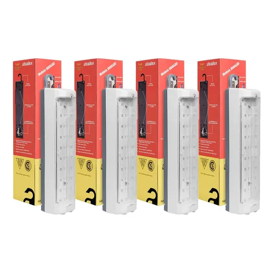 Luz Emergencia Led Pack X4 Atomlux 2028led 30 Leds 24hs Fria