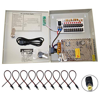 Evertech Cámara De Seguridad Con Caja De Alimentación De 8 C Evertech Cámara De Seguridad Con Caja De Alimentación De 8 C