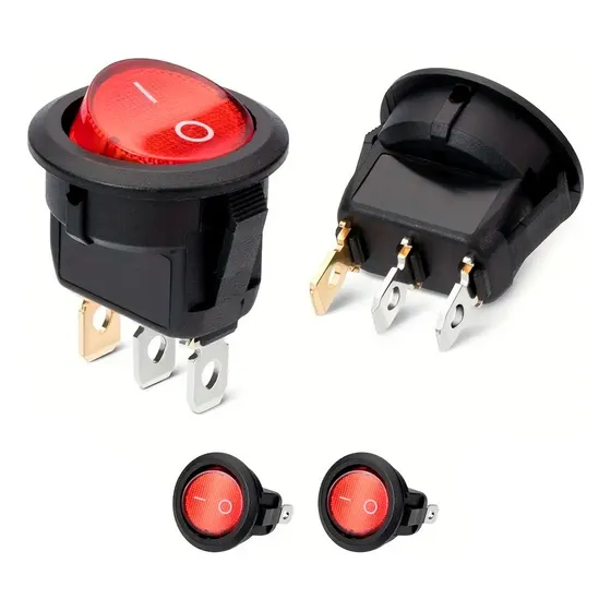2 Piezas Switch Balancín 10a 125v 1 Polo 1 Tiro 2 Posiciones