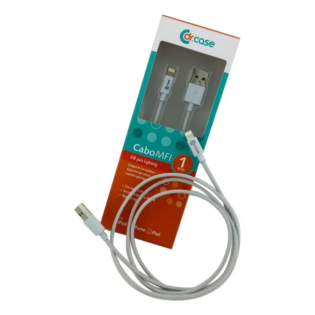 Cabo Mfi Usb Homologado P/iPhone + Brinde