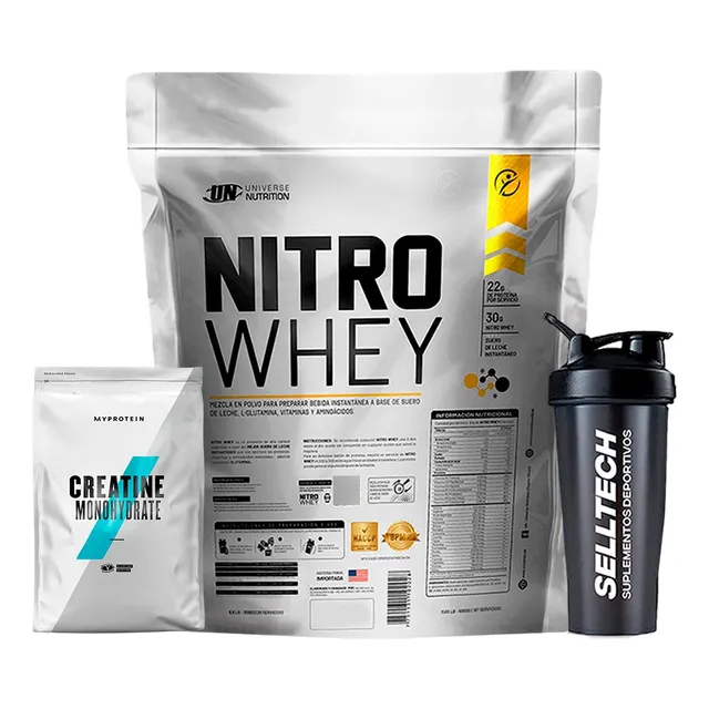 Nitro Whey 5kg Cookies+creatina Myprotein 250gr