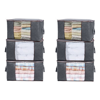 Pack 6 Bolsas Organizador Almacenamiento De Ropa / Mantas Pack 6 Bolsas Organizador Almacenamiento De Ropa / Mantas