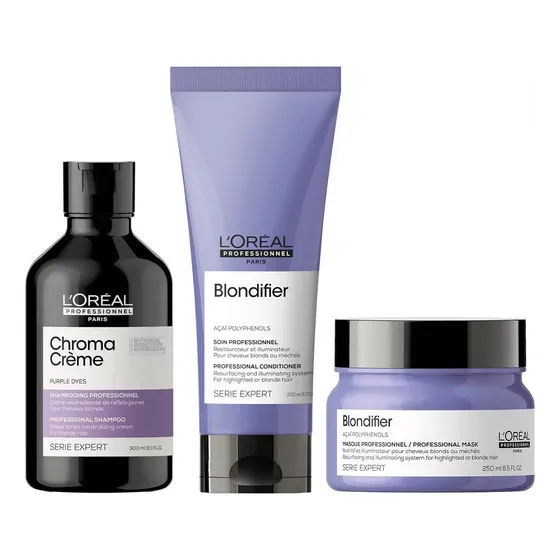 Shampoo Condition Mascarilla Cabello Rubio Loreal Blondifier