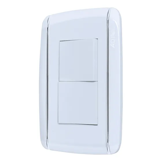 Placa 2 Apagadores Escalera 10 Pzs Adir 9888