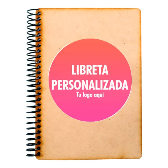 31 Libretas  1/2 Carta  Personalizadas Ecologicas Mdf  Lb02