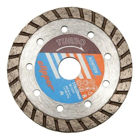 Disco De Corte Diamantado Clipper Turbo 230mm Norton
