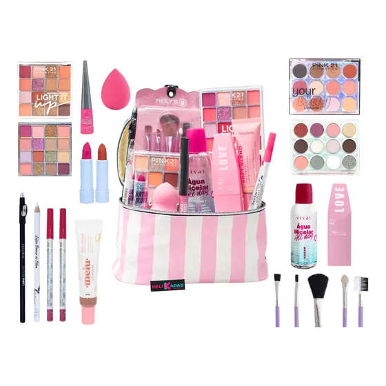 Maleta De Maquiagem Completa Ruby Rose Mega Completa