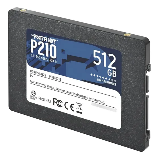 SSD Interno Patriot P210 512GB SATA 2.5" Para PC