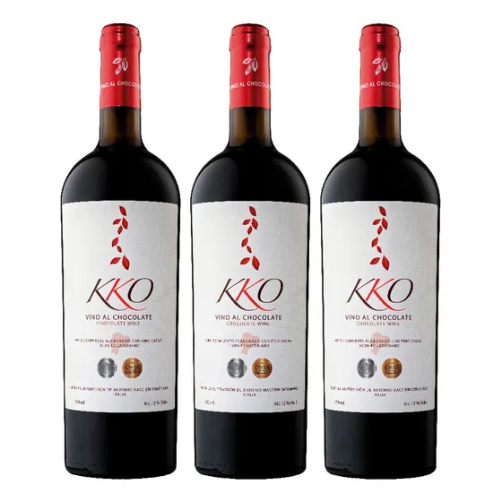 Vino Chocolate Kko 750ml X 3 Unidades