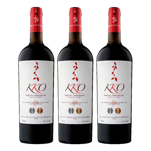 Vino Chocolate Kko 750ml X 3 Unidades