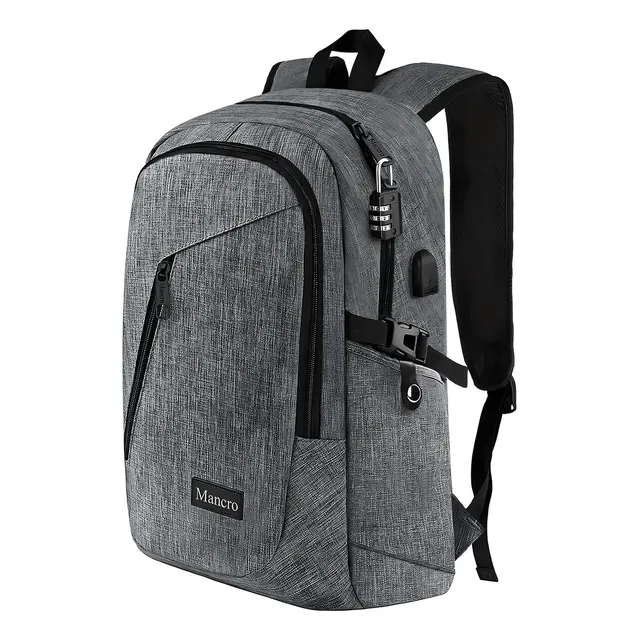 Mochila Urbana Antirrobo Porta Computadora 15,6 Puerto Usb