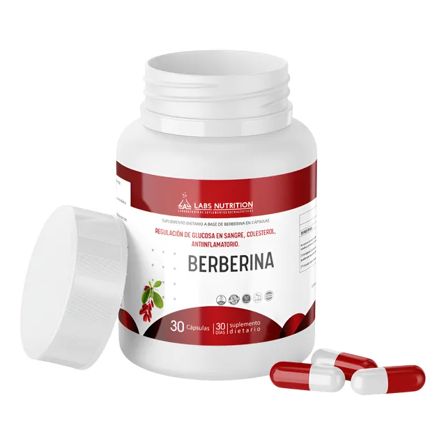 Berberina Labs Nutrition - Glucosa, Colesterol (30 Capsulas)