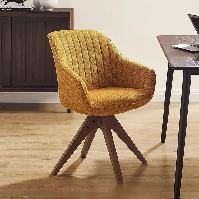 Silla De Escritorio Giratoria De Mediados De Siglo Con Patas