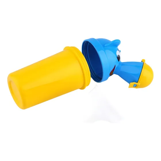 Urinario Infantil Portátil Niños Viajes Salidas Tipo Botella Color Amarillo Liso