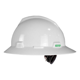 Casco De Seguridad Ala Ancha Redonda V-gard Msa Con Matraca Casco De Seguridad Ala Ancha Redonda V-gard Msa Con Matraca