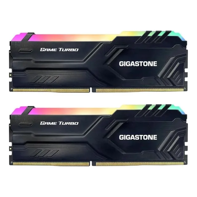 Ram Ddr4 Gigastone Black Rgb Game Turbo 16 (2x8) 3200mhz