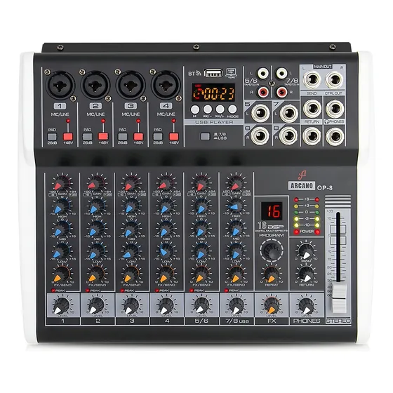 Console Arcano OP-8 de mistura 127V