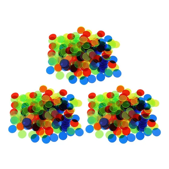 3x Bingo Chips Contadores De De Fichas Contando De Plástico