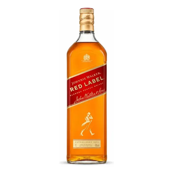 Whisky Johnnie Walker Red Label Blended Scotch 1 Litro Original