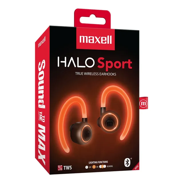Auriculares Inalámbricos Maxell Halo C/micrófono Y Luz Neón 