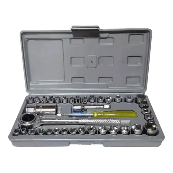 Set Caja Juego Dados 40 Piezas 1/4-3/8 Chicharra Auto