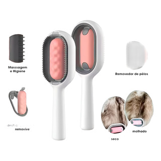 Escova Genérica Original Lcw-bw155 Rosa Para Cães E Gatos Escova Genérica Original Lcw-bw155 Rosa Para Cães E Gatos