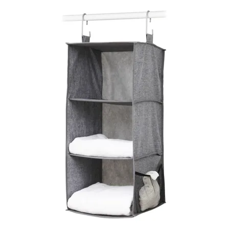 Organizador Colgante Carry All® 3 Compartimentos Organización Closet Almacenaje Ropa Accesorios