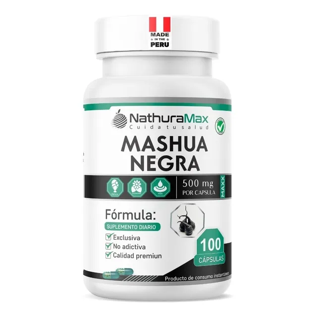 Mashua Negra 500 Mgrs X 100 Capsulas  Naturalmaxx