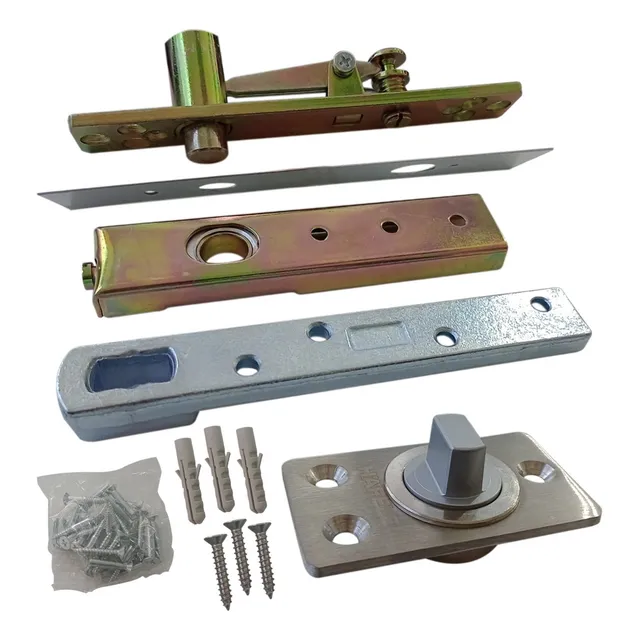 Cierrapuerta Pivot Giratorio Piso Chico 250kg Acero Inox