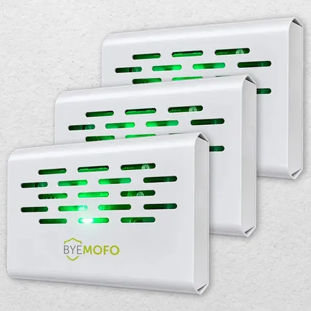 Kit 3 Aparelho Elétrico Anti Mofo Fungos Ácaros Byemofo 110v Branco