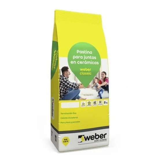 Pastina Para Cerámica Gris Perla 2kg - Weber Classic
