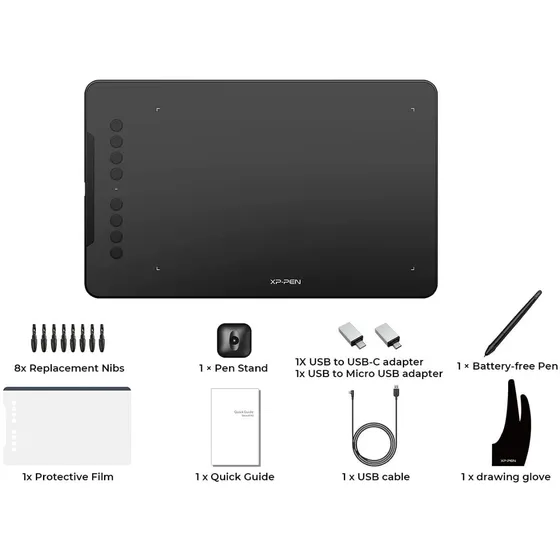 Tableta Grafica 35x22cm Diseño Arquitectur Xp-pen Deco 01 V2