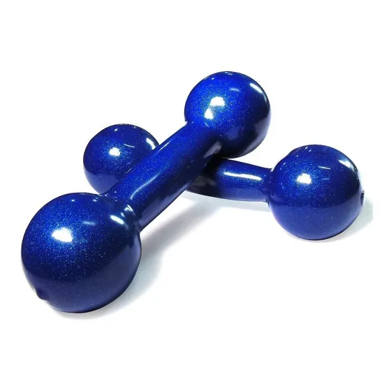 Par Halter Emborrachado 3 Kg Peso Para Academia Musculação