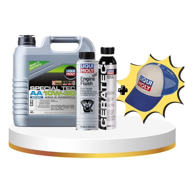 Liquimoly Aceite 10w30 4l+ Engine Flush + Ceratec Kit