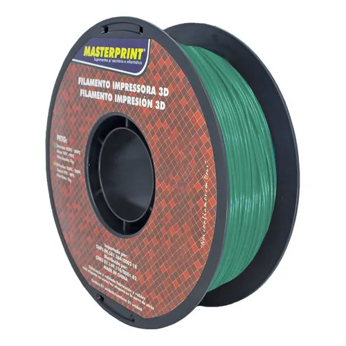 Filamento Impressão 3d Pet-g 1.75mm 1kg Masterprint Verde