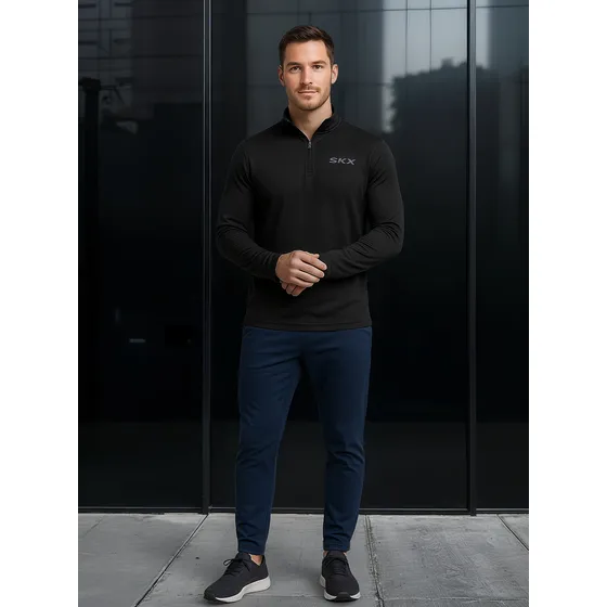 Buzo Skechers Skech-air 1/4 Zip - Negro