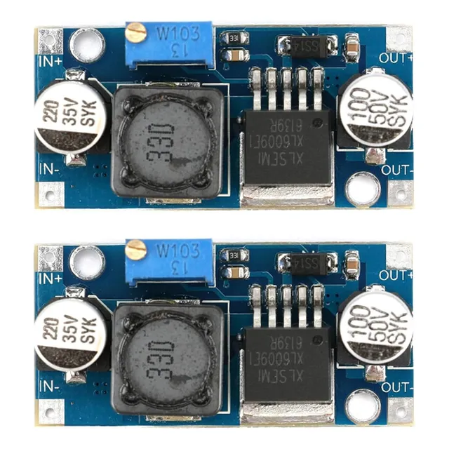 Kit 2 Modulos Xl6009e1 Elevadores De Voltaje Dc-dc Step-up