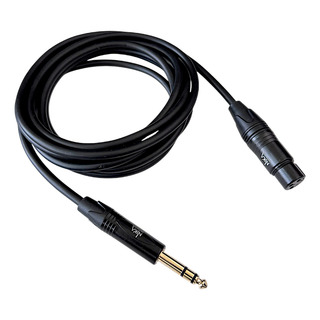 Cable De Audio Trs Plug Nika 18dac7 6.35mm A Xlr Hembra Balanceado 3 Metros Hi-fi Color Negro Cable De Audio Trs Plug Nika 18dac7 6.35mm A Xlr Hembra Balanceado 3 Metros Hi-fi Color Negro