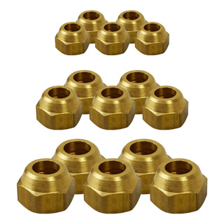 Kit 10 Unidades Porca Flange Forjada 1/4 - 3/8 - 1/2 Kit 10 Unidades Porca Flange Forjada 1/4 - 3/8 - 1/2