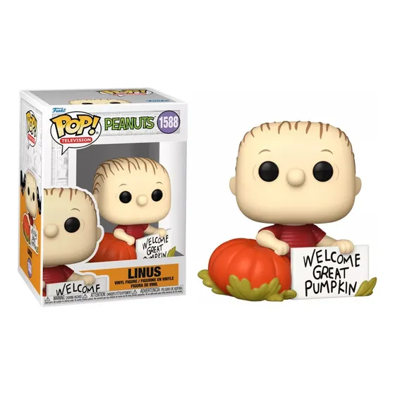 Linus Funko Pop Peanuts 1588 Snoopy Charlie Brown Calabaza