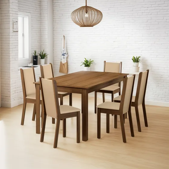 Juego De Comedor Jaine 6 Sillas